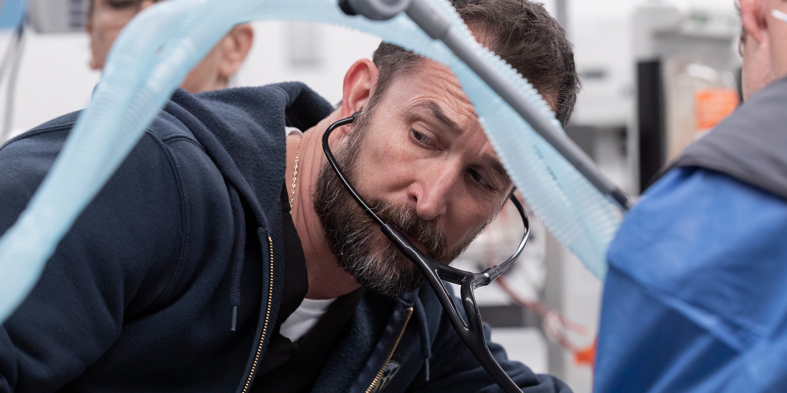 A doctor on a ward