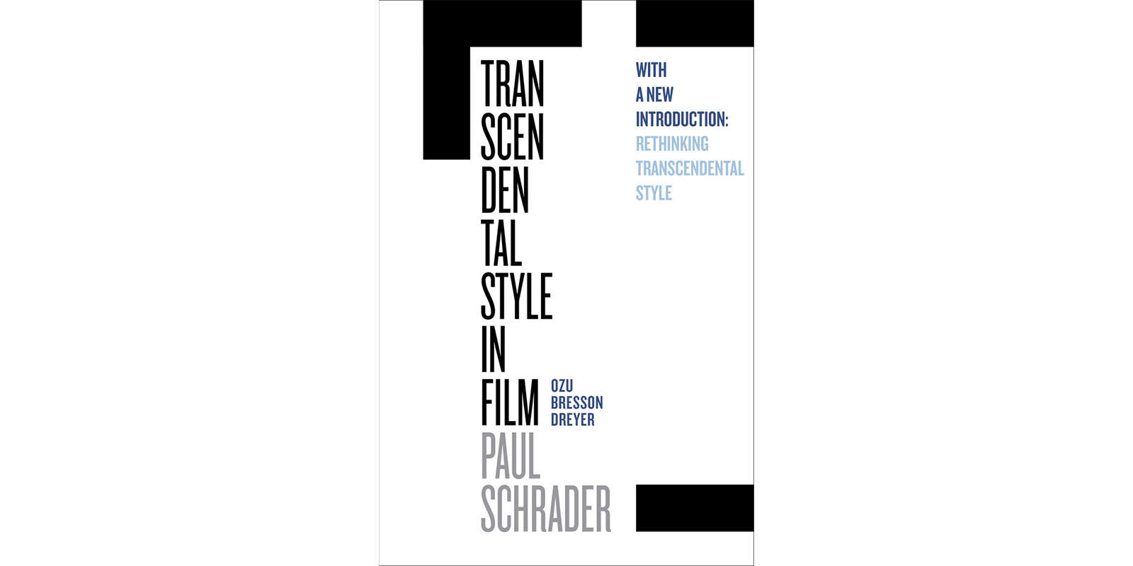 The cover of Transcendental Style in Film